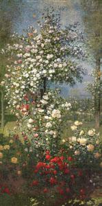 Roses,Decorative Panel, Ernest Quost